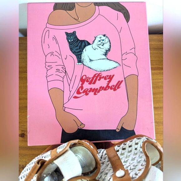 Jeffrey Campbell Maximalist Hyper Feminine Retro Art To Wear Wedge Heel 7  - Picture 10 of 13